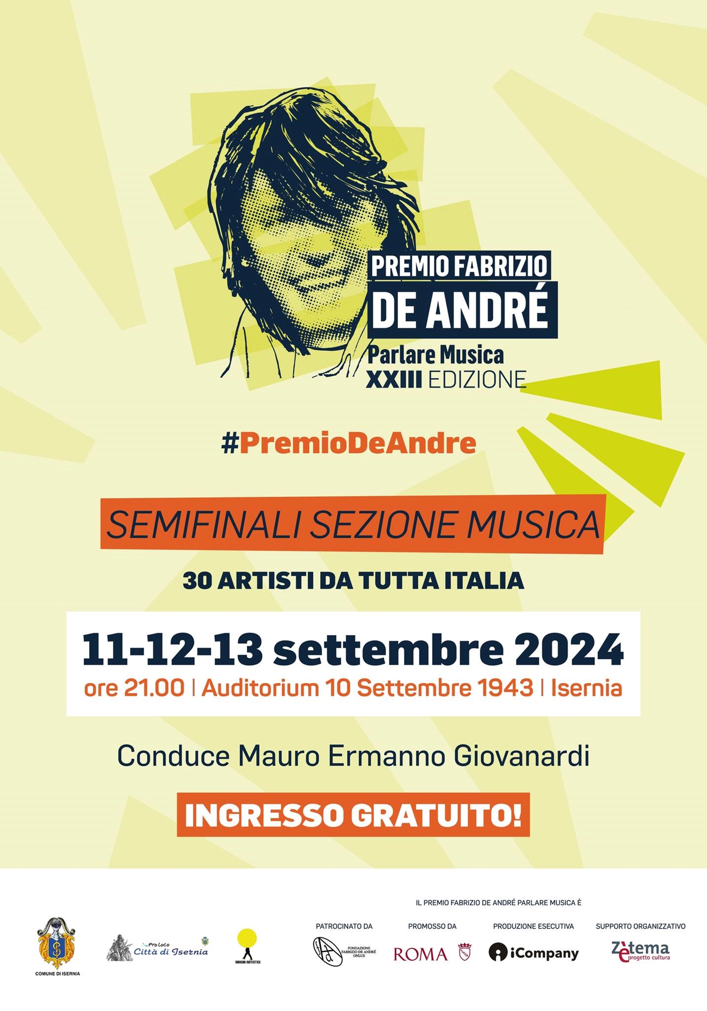 PREMIO FABRIZIO DE ANDRE' XXIII° - SEMIFINALI NAZIONALI